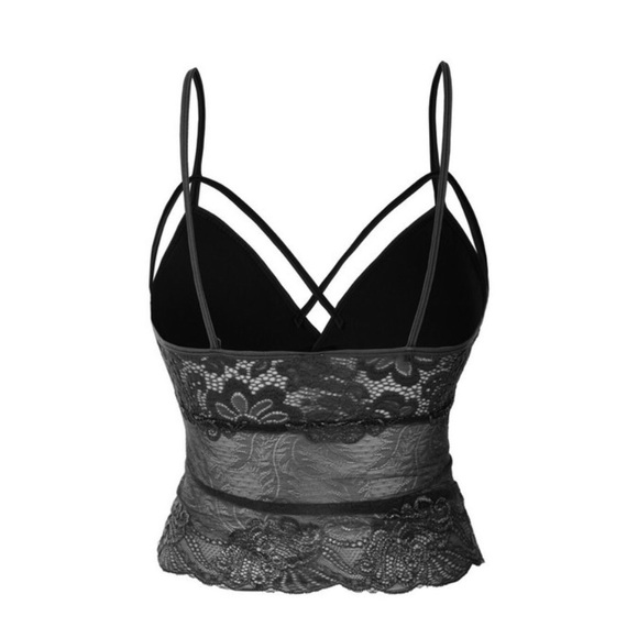 CAGED PADDED BRALETTE - Picture 2 of 4